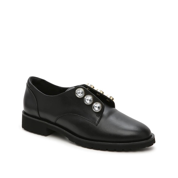 🆕 Kurt Geiger Bax Slip on Oxfords in Black Size 40 - Picture 1 of 6